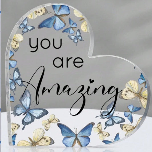 Transparent and Caring Acrylic Ornaments for Mother's
