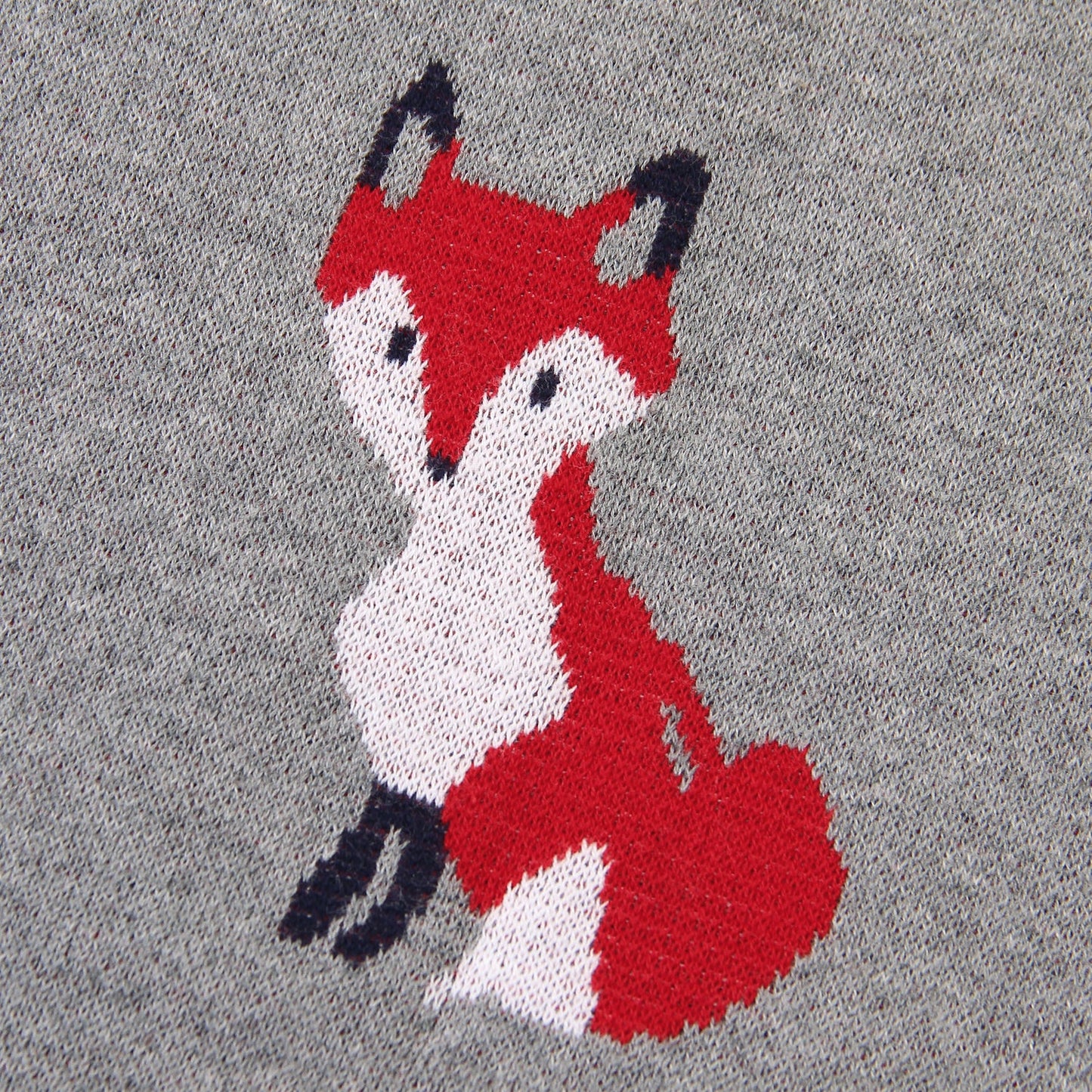 Baby Blanket Cartoon Fox Knitted Blanket