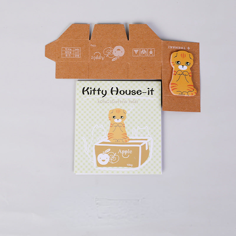 Paper Carton Cute Carton Cat Note Book Note