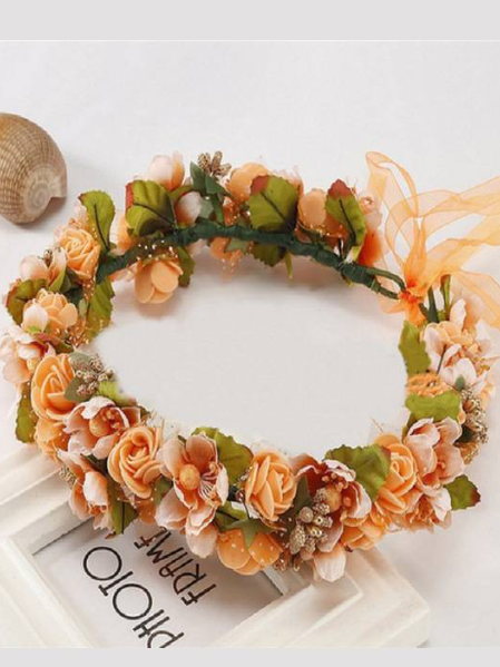 Girls Hello Spring Flower Halo
