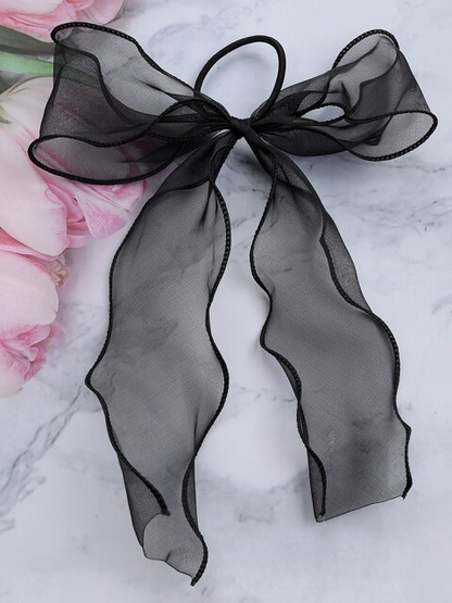 Girls Big Bow Tulle Hairband