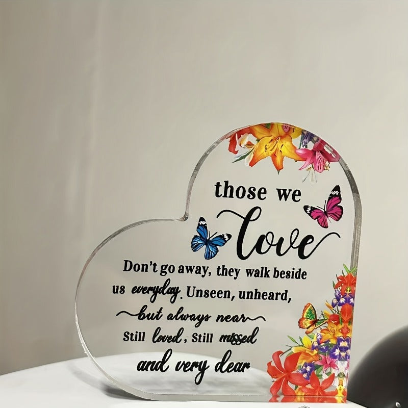 Transparent and Caring Acrylic Ornaments for Mother's