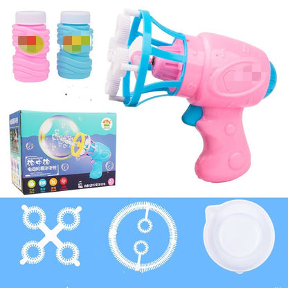Automatic Children's Electric Fan Bubble Gun