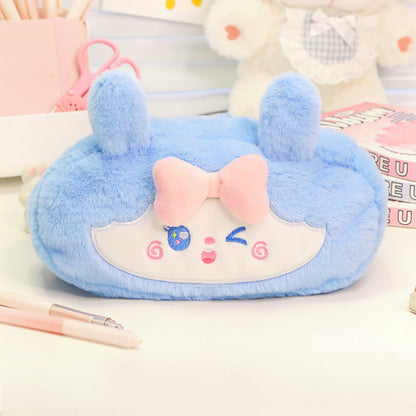 Large Capacity Cartoon Plush Pencil Case