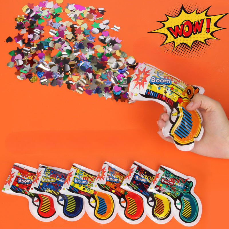 Wholesale Automatic Inflatable Fireworks Gun Inflatable Fireworks Handheld Wedding Birthday Party Atmosphere Salute