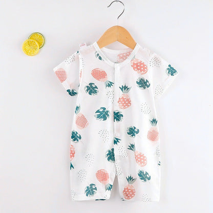 Cotton Baby Onesie Cow Pattern