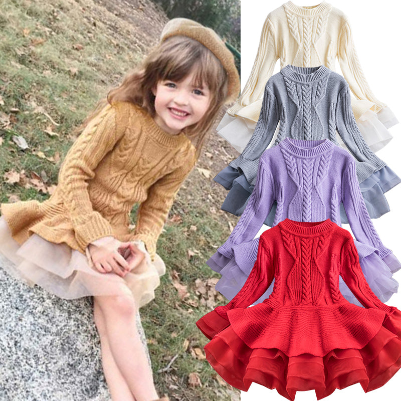 Knitted Flare Dress - 1LoveBaby Store