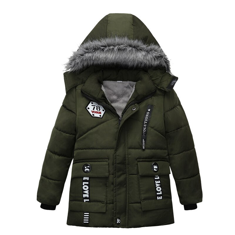 Fashion Fur Hoodie Winter Jacket