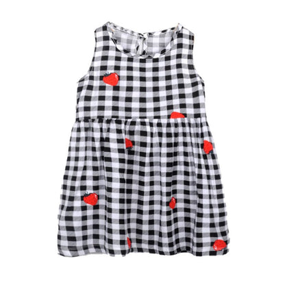 Sweet Prints Ribbon Strap Baby Girl Sundress