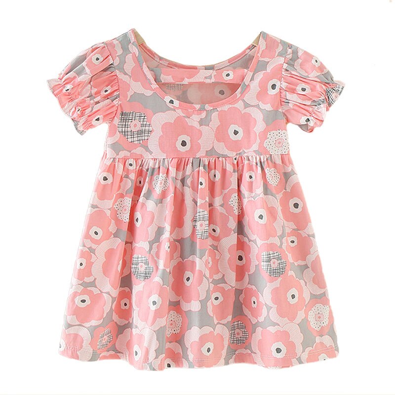 Sweet Prints Ribbon Strap Baby Girl Sundress