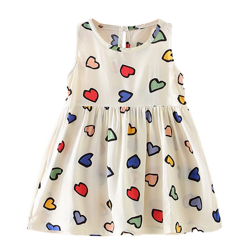 Sweet Prints Ribbon Strap Baby Girl Sundress