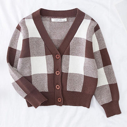Clouds and Rainbow Print Knitted Cardigan