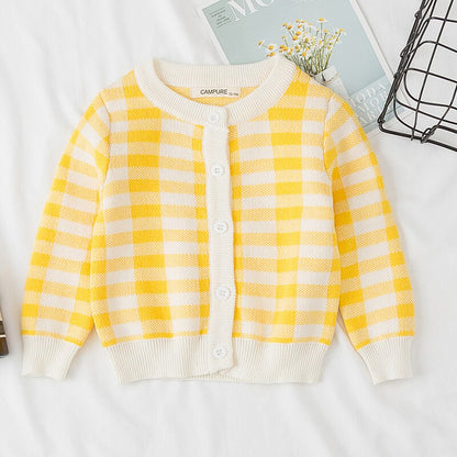 Clouds and Rainbow Print Knitted Cardigan