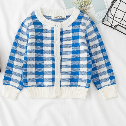 Clouds and Rainbow Print Knitted Cardigan