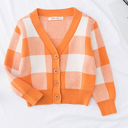 Clouds and Rainbow Print Knitted Cardigan