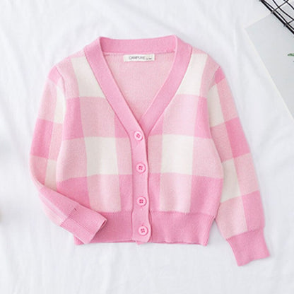 Clouds and Rainbow Print Knitted Cardigan