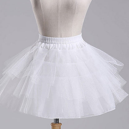 3 Hoop Drawstring Dress Skirt Petticoat