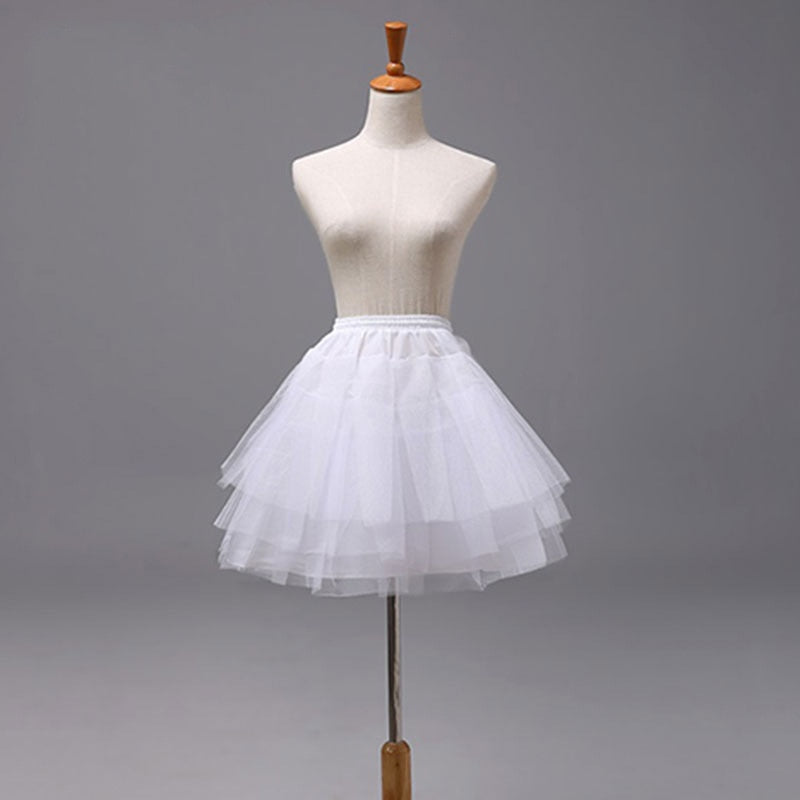 3 Hoop Drawstring Dress Skirt Petticoat