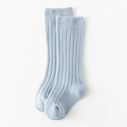 Baby Knee-High Socks: Plain Long Sock (Newborn-4 Years)