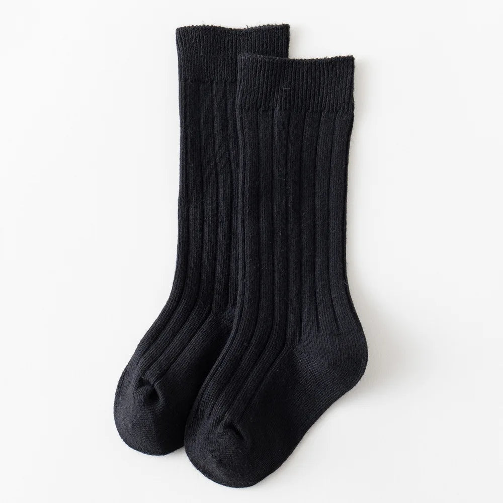 Baby Knee-High Socks: Plain Long Sock (Newborn-4 Years)