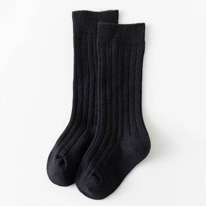 Baby Knee-High Socks: Plain Long Sock (Newborn-4 Years)