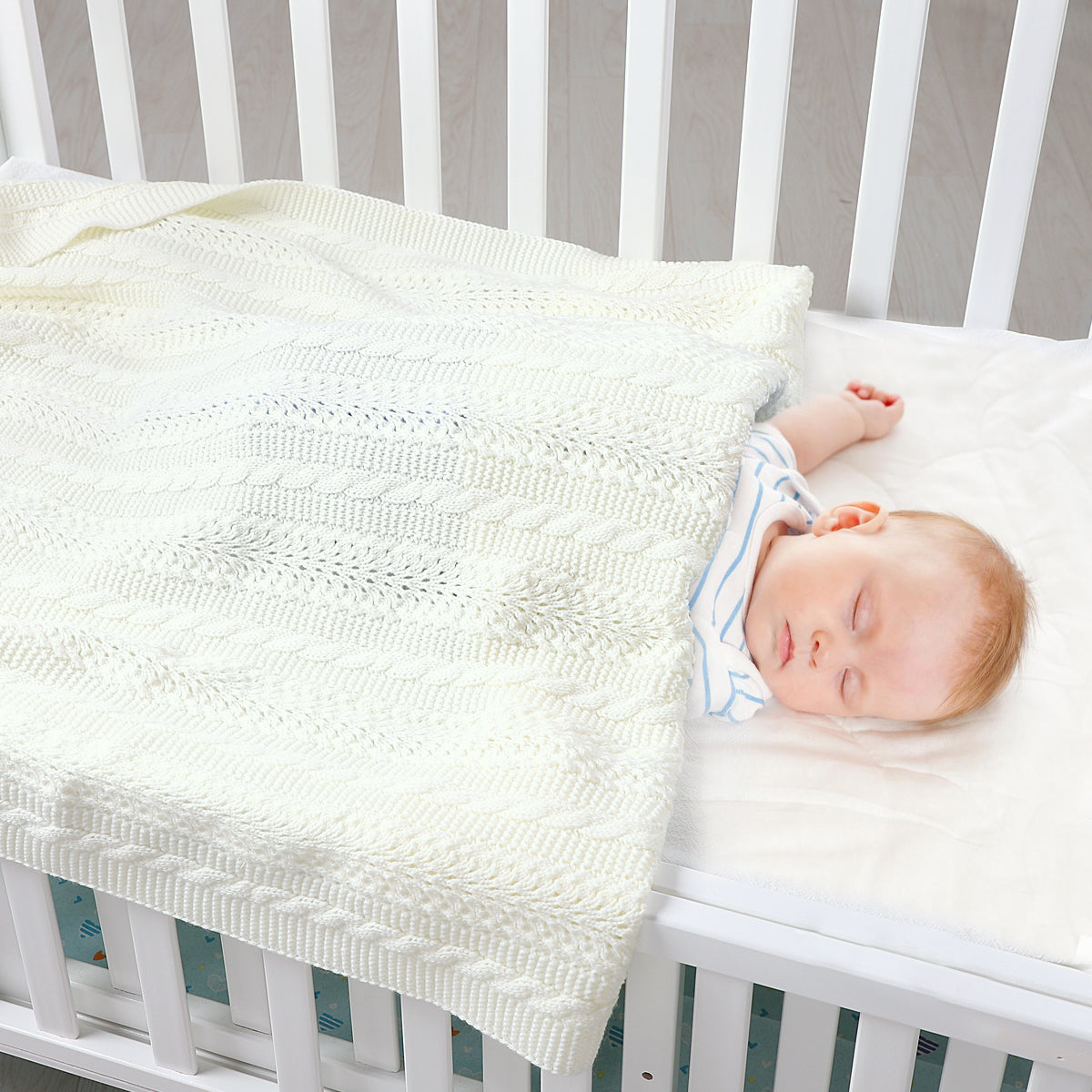 Baby Blanket Knitted Hollow Cover Blanket Windproof