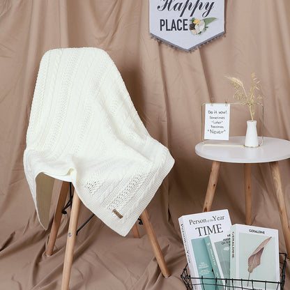 Baby Blanket Knitted Hollow Cover Blanket Windproof