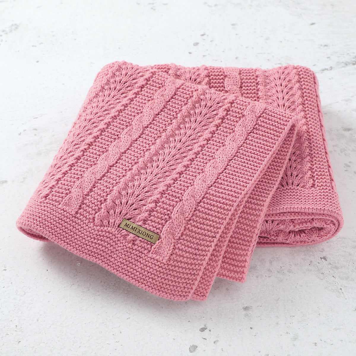 Baby Blanket Knitted Hollow Cover Blanket Windproof
