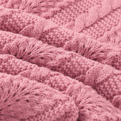 Baby Blanket Knitted Hollow Cover Blanket Windproof