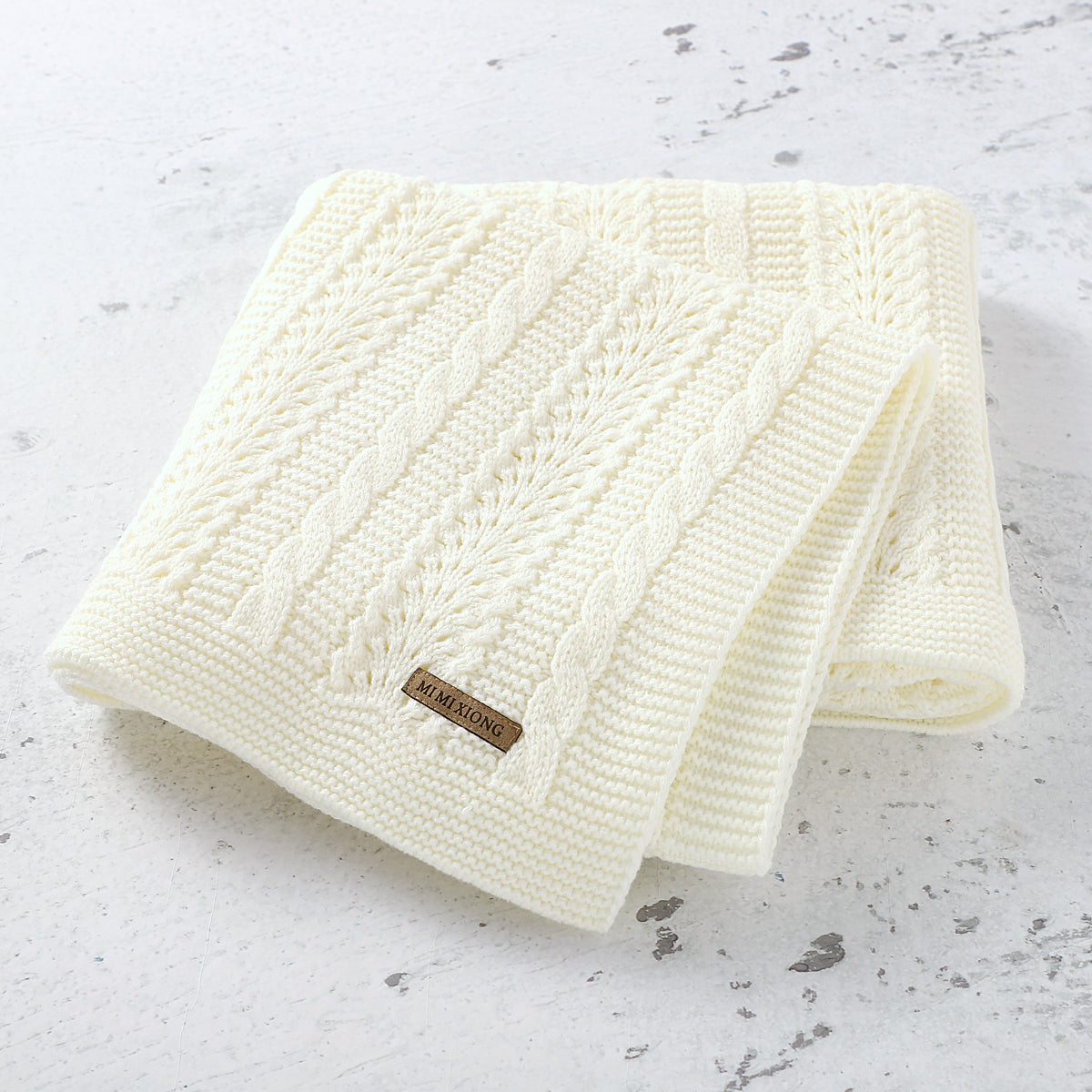 Baby Blanket Knitted Hollow Cover Blanket Windproof