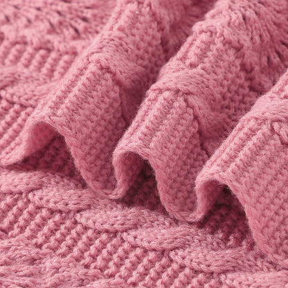 Baby Blanket Knitted Hollow Cover Blanket Windproof