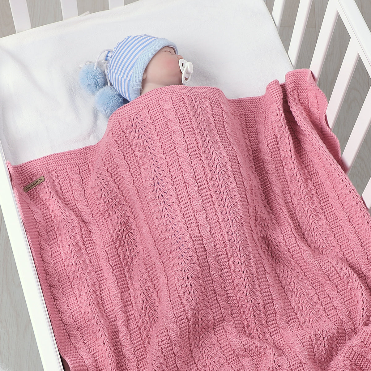 Baby Blanket Knitted Hollow Cover Blanket Windproof