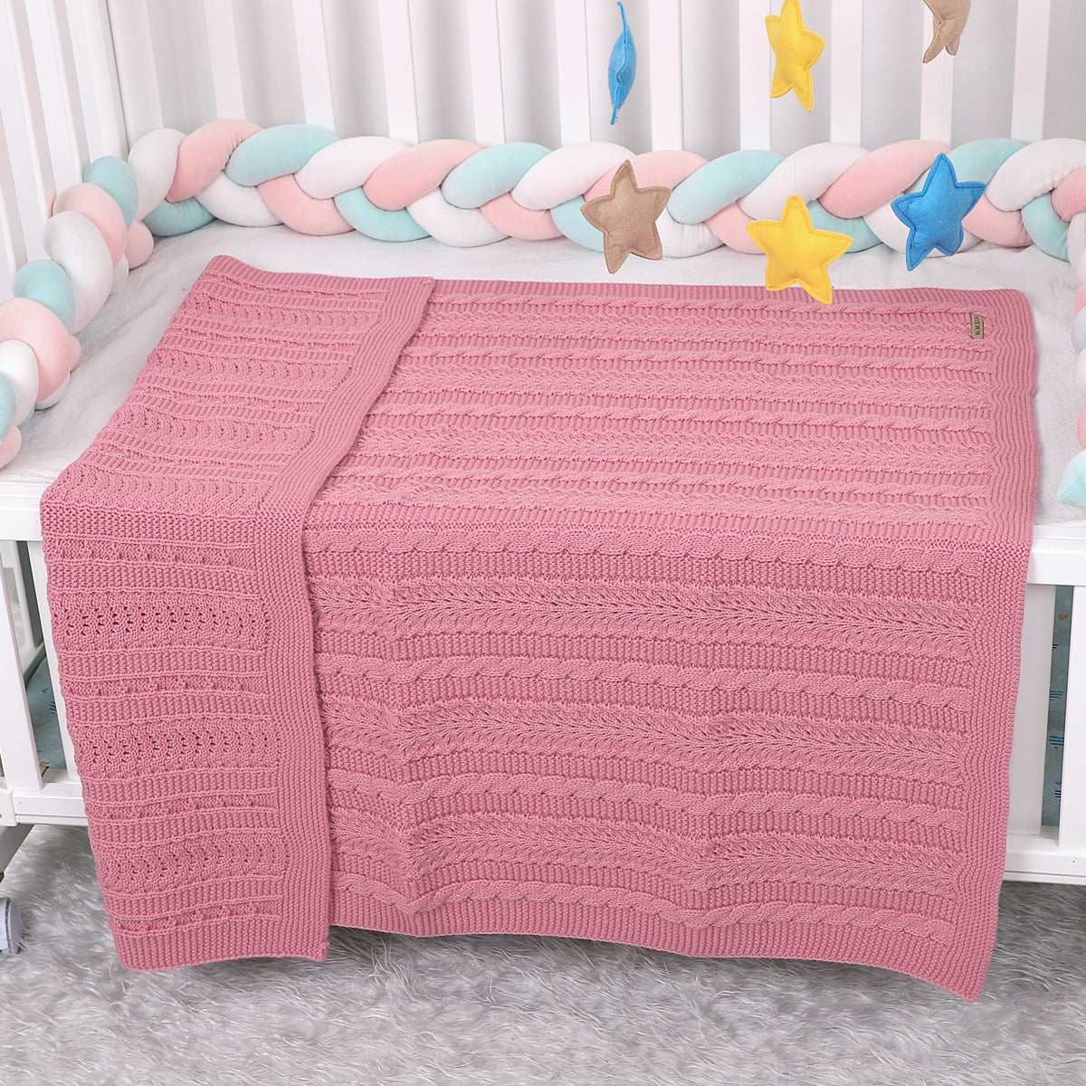 Baby Blanket Knitted Hollow Cover Blanket Windproof