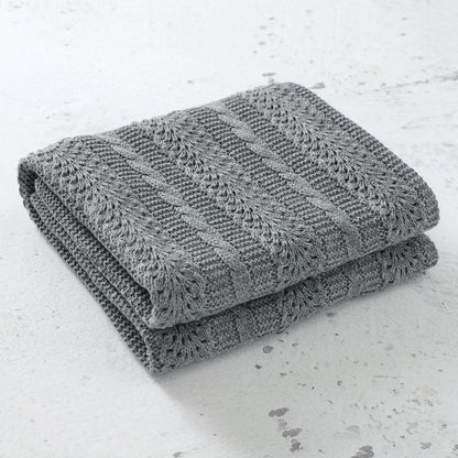 Baby Blanket Knitted Hollow Cover Blanket Windproof
