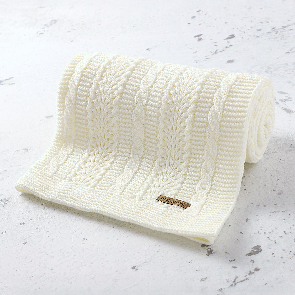 Baby Blanket Knitted Hollow Cover Blanket Windproof