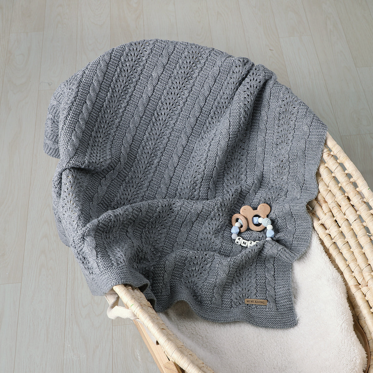 Baby Blanket Knitted Hollow Cover Blanket Windproof
