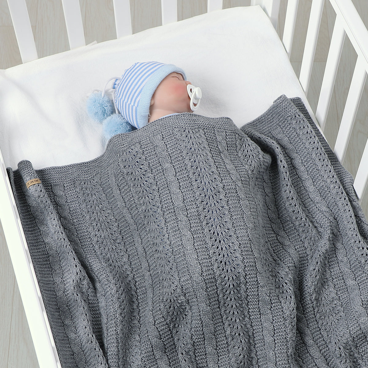 Baby Blanket Knitted Hollow Cover Blanket Windproof