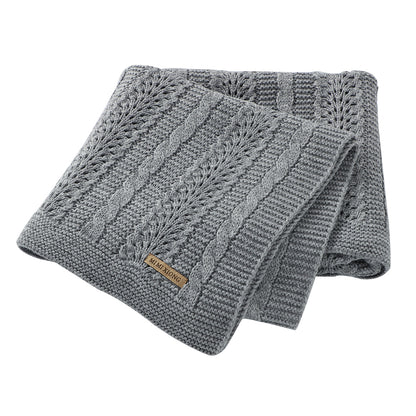 Baby Blanket Knitted Hollow Cover Blanket Windproof