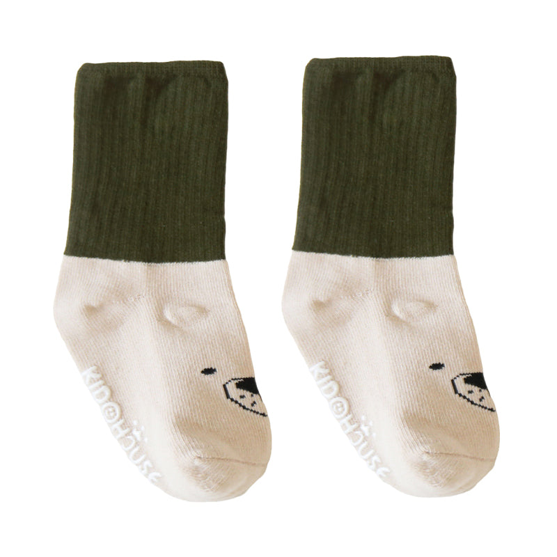Girls Boys Letters Animals Cartoon Muslin&Ribbed Socks