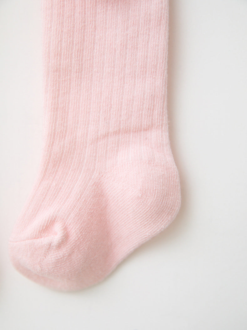 Baby Girl Bowknot Decor Plain Socks