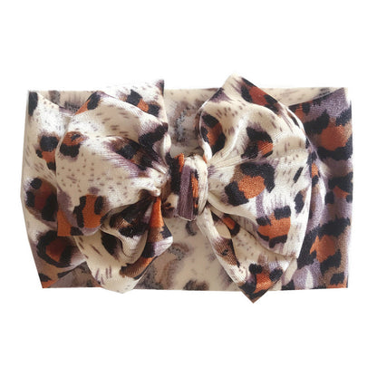 Baby Girl Leopard Bow Headband