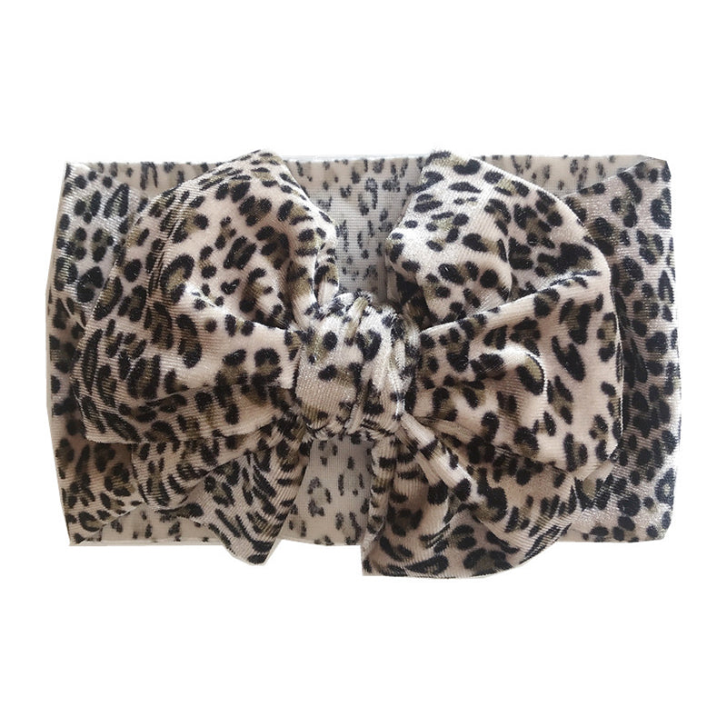 Baby Girl Leopard Bow Headband