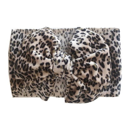 Baby Girl Leopard Bow Headband