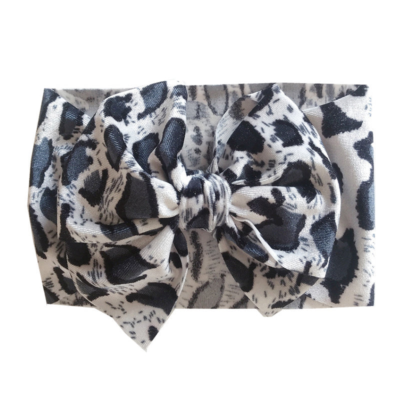 Baby Girl Leopard Bow Headband