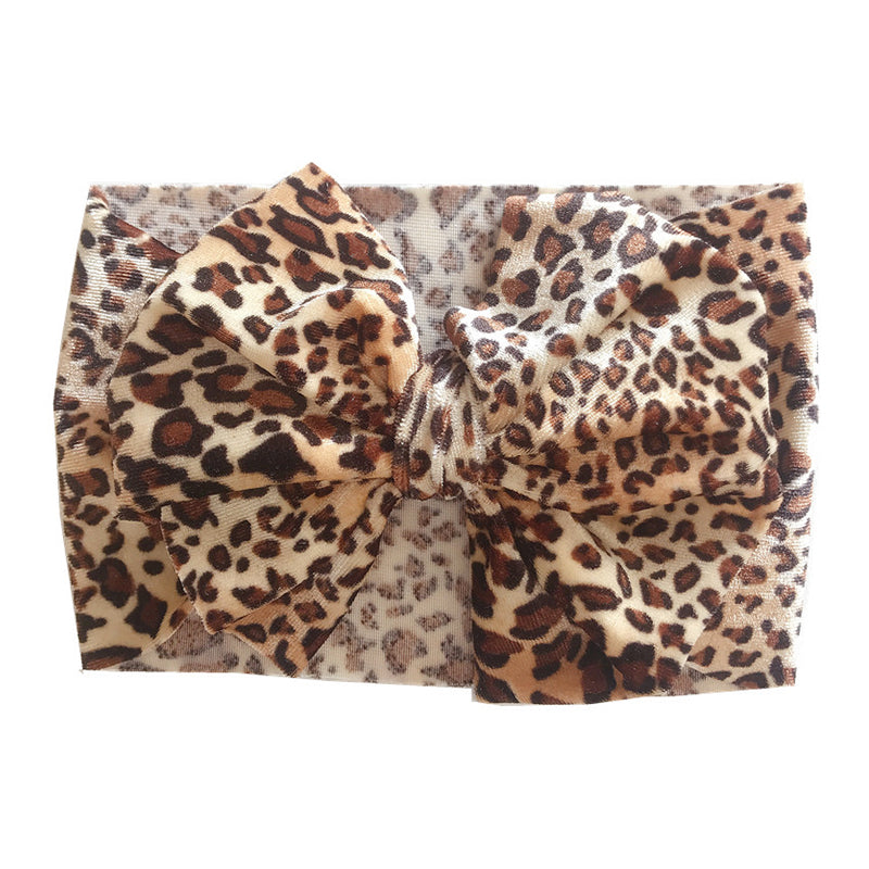 Baby Girl Leopard Bow Headband