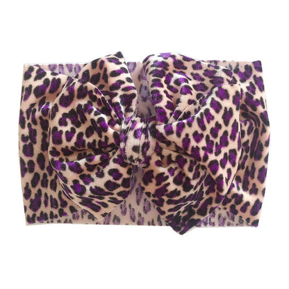 Baby Girl Leopard Bow Headband