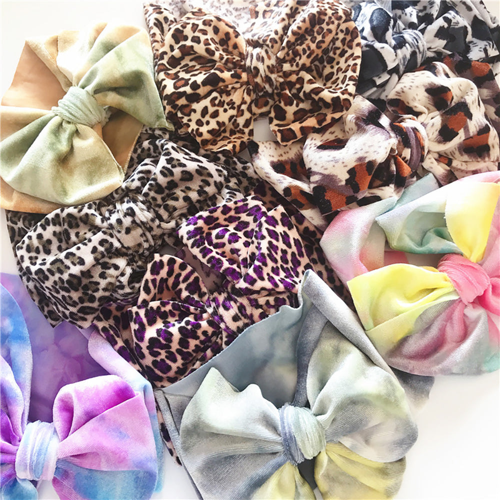 Baby Girl Leopard Bow Headband