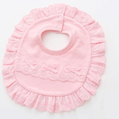 Baby Girls Solid Color Bow Baby Bibs Wholesale