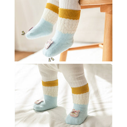 Baby Girls Boys Color-blocking Flower Animals Cartoon Lace