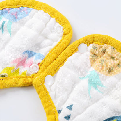 Baby Rainbow Fruit Animal Print Flower Shape Bibs